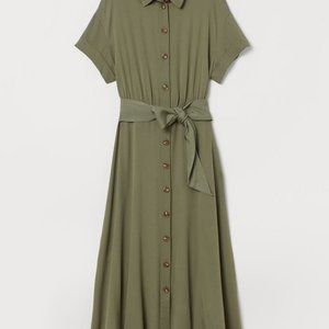 Midi Button Shirt Dress